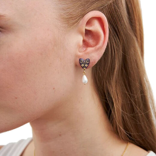 Lunar moth earrings by Fable England
